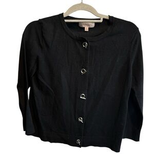 Philosophy  Black Button-Up Women's Cardigan